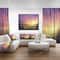 Designart - Scintillating Sunset - Photography Canvas Art Print in Black Frame